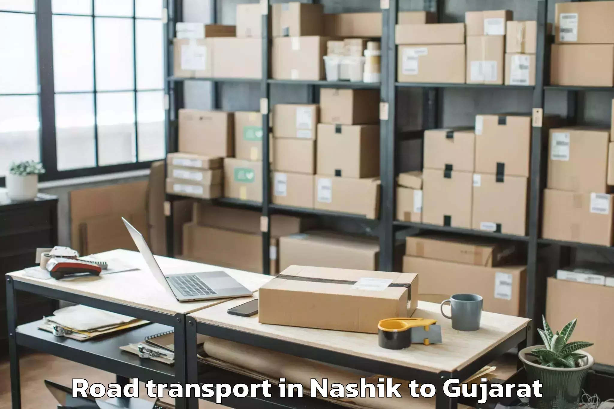 Book Nashik to Khambha Road Transport Online